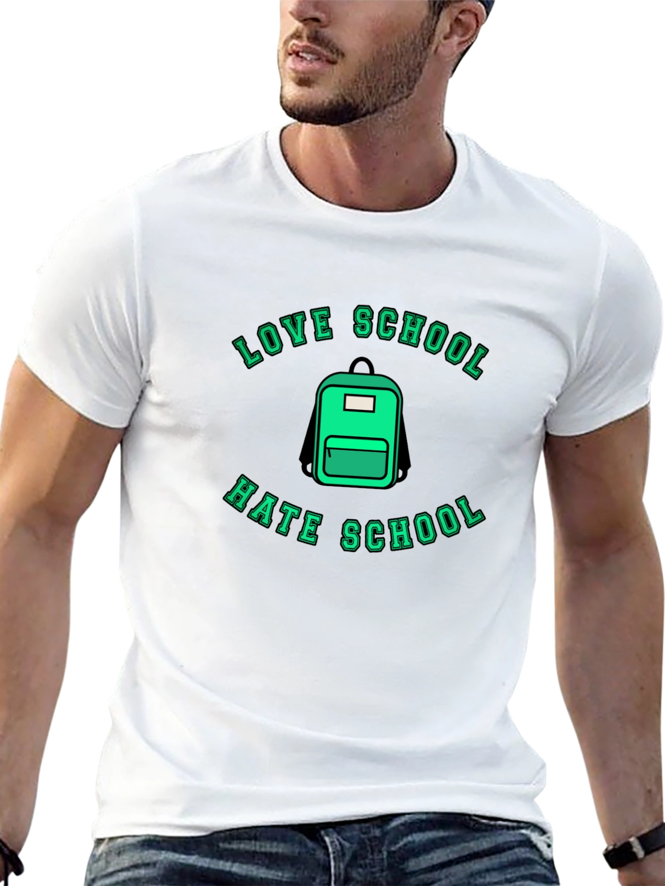 Love Hate School Graphic T-Shirt