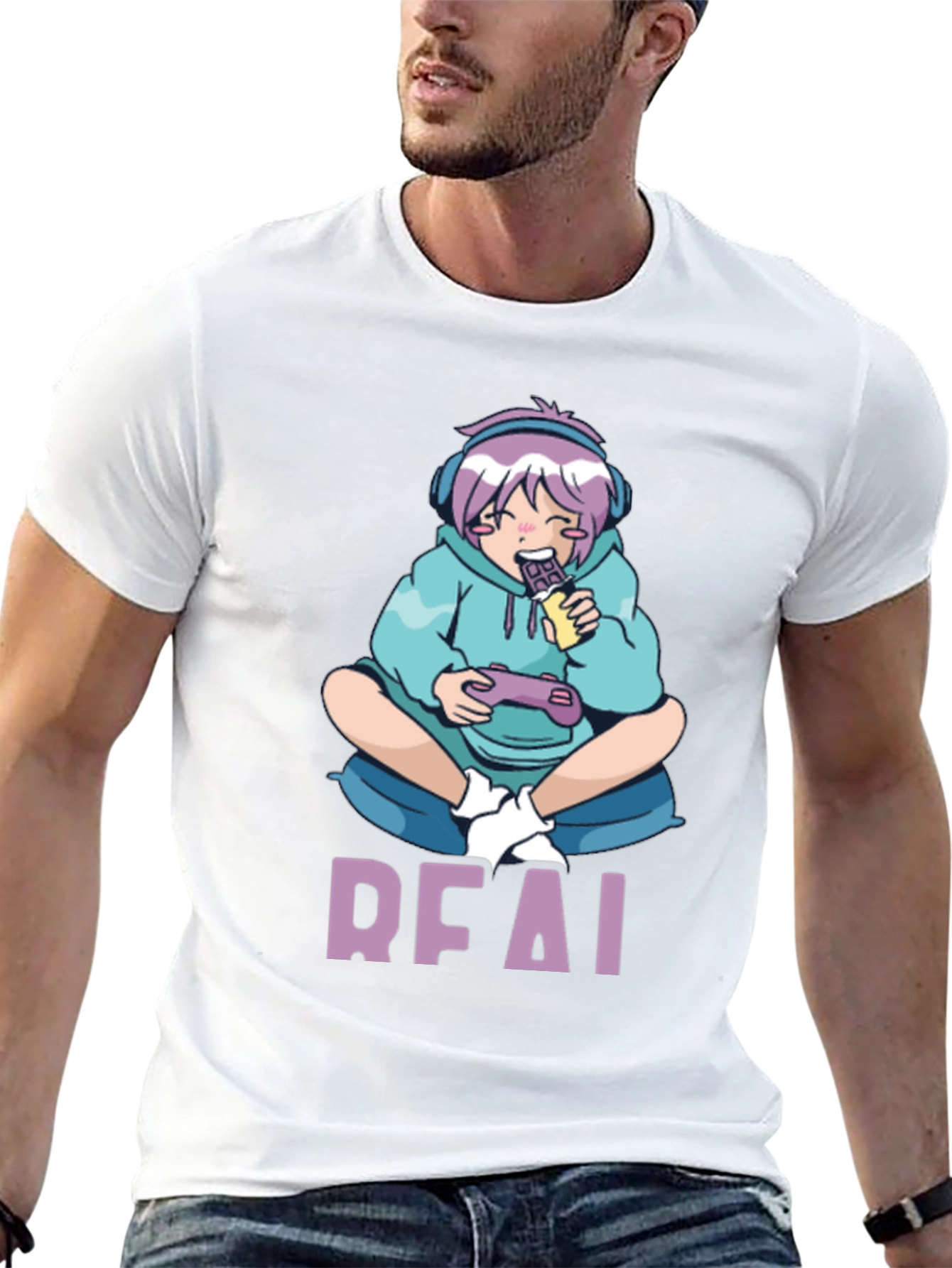 Anime Gamer Black T-Shirt