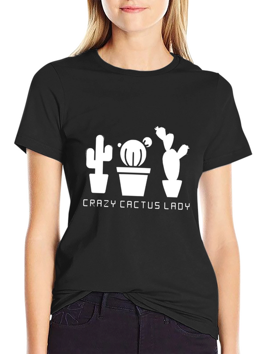 Crazy Cactus Lady T-Shirt - Unisex Graphic Tee