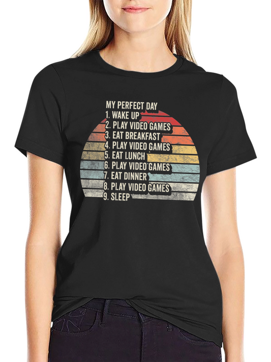 Perfect Day Video Game T-Shirt - Gamer Style