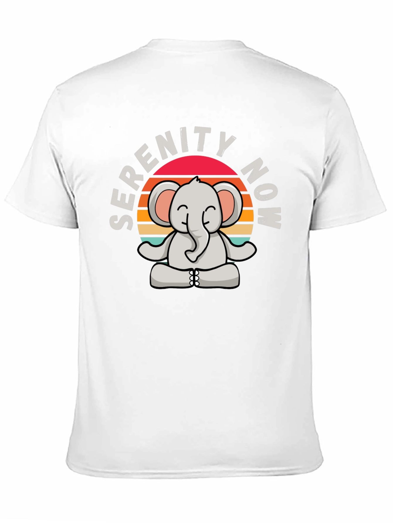 Serenity Now Elephant Graphic T-Shirt