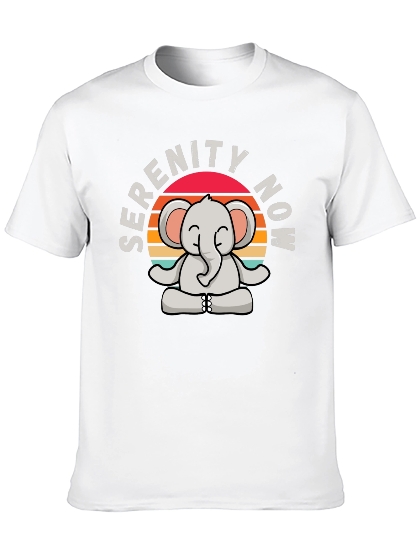 Serenity Now Elephant Graphic T-Shirt