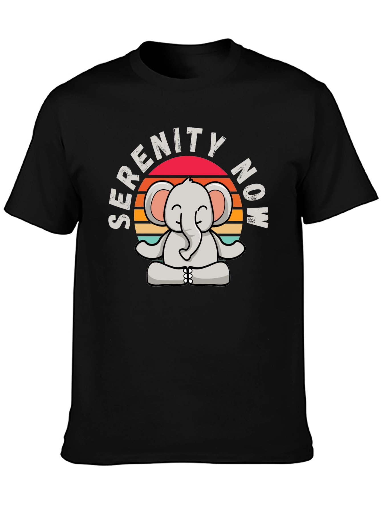 Serenity Now Elephant Graphic T-Shirt