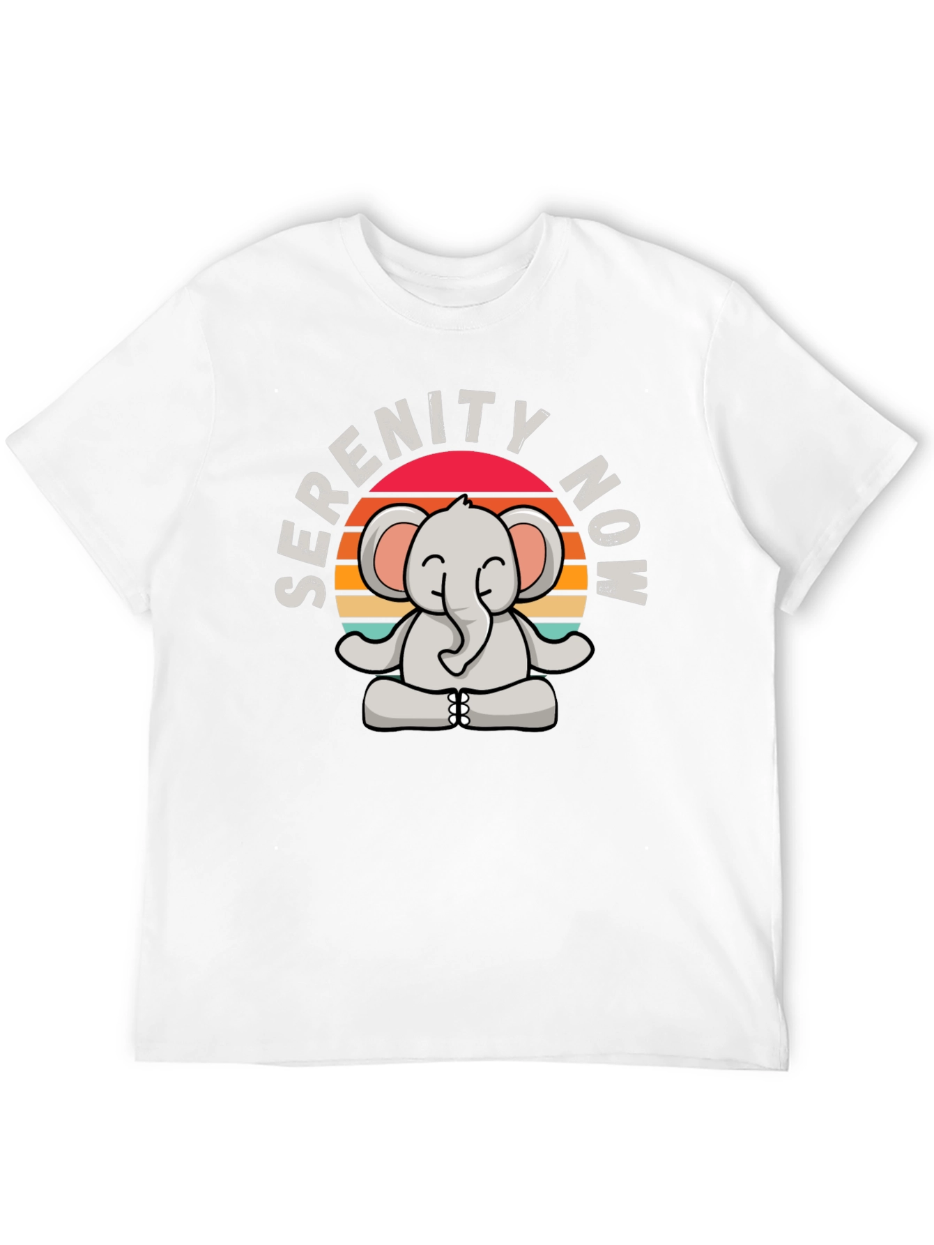 Serenity Now Elephant Graphic T-Shirt