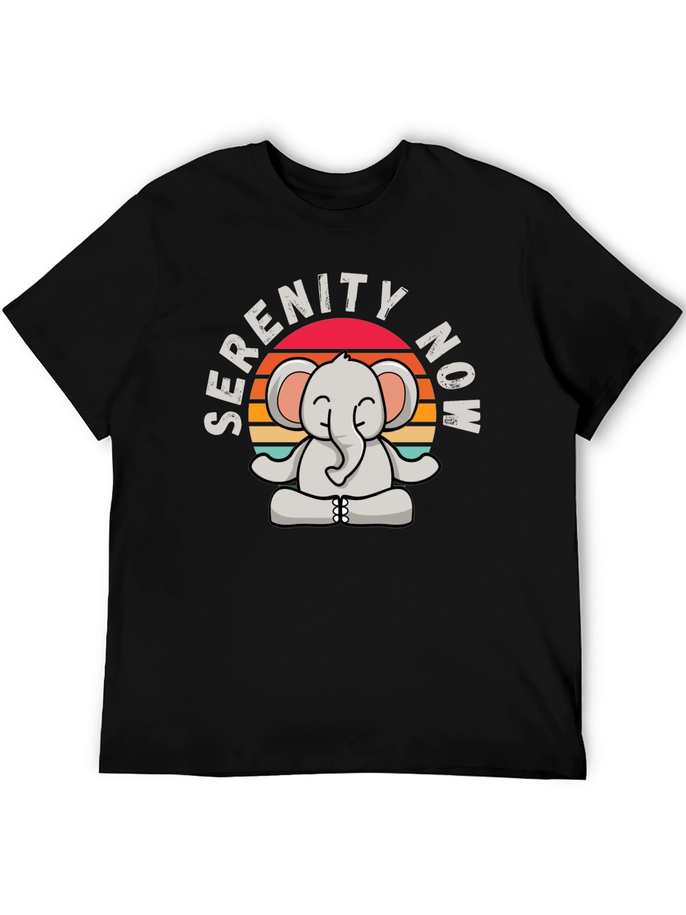 Serenity Now Elephant Graphic T-Shirt