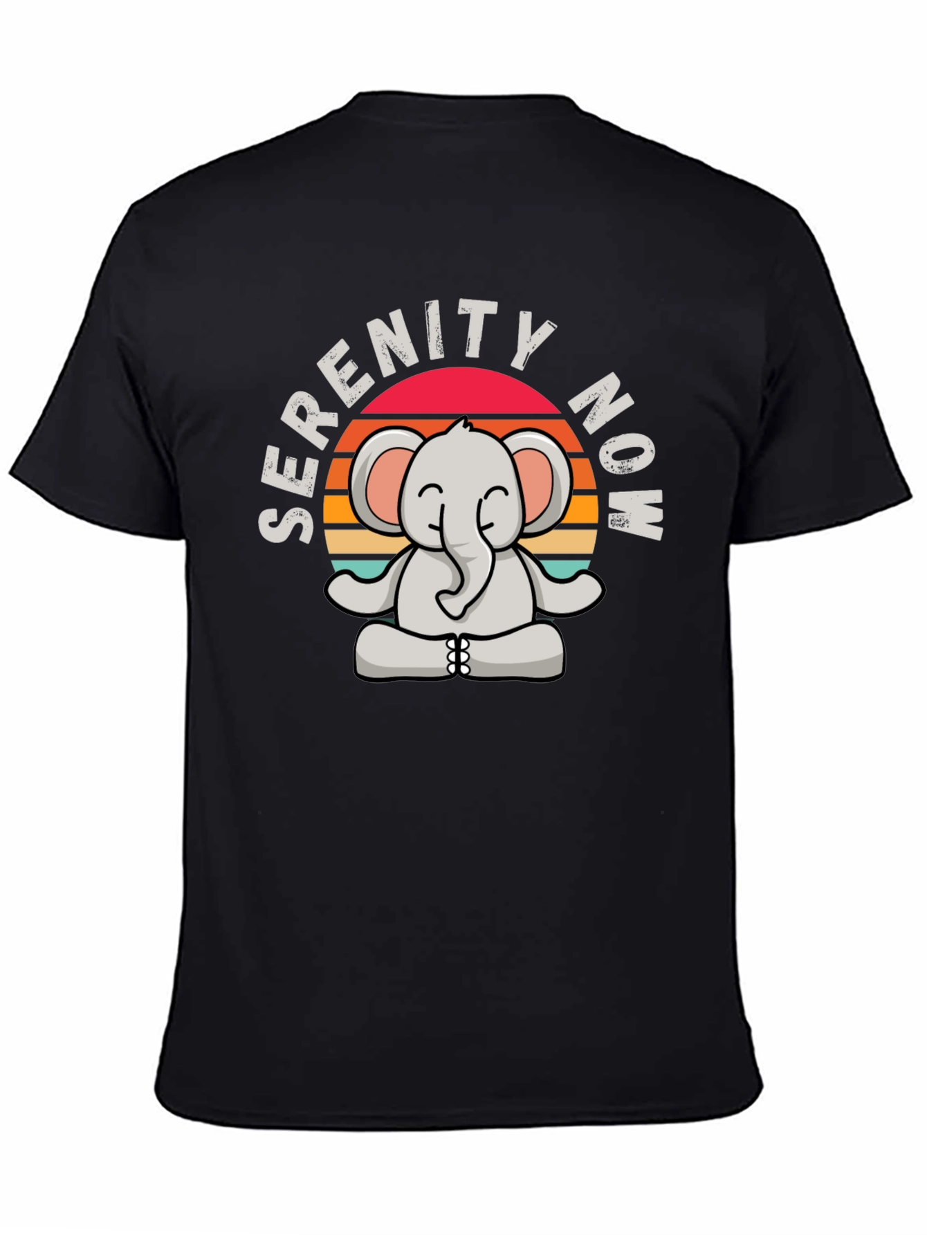 Serenity Now Elephant Graphic T-Shirt