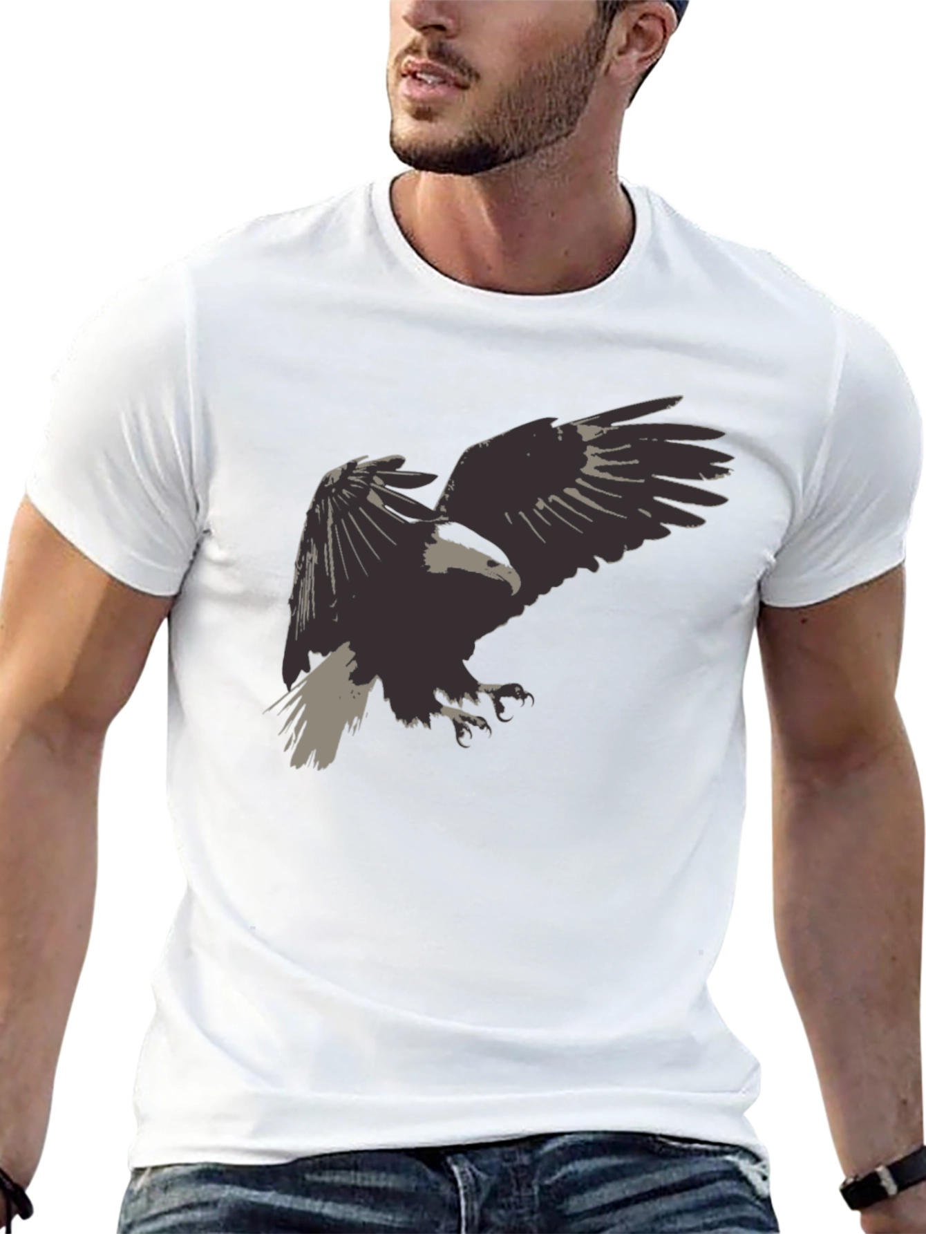 Eagle Graphic Black Tee