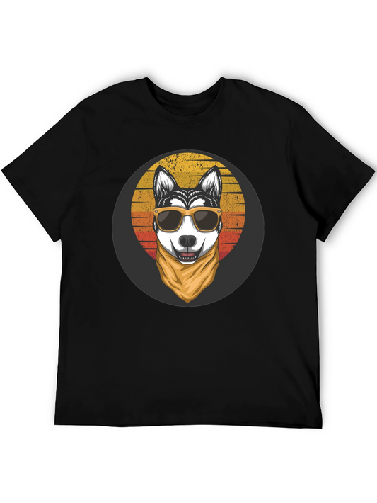 Cool Dog Graphic Tee - Stylish Black Shirt