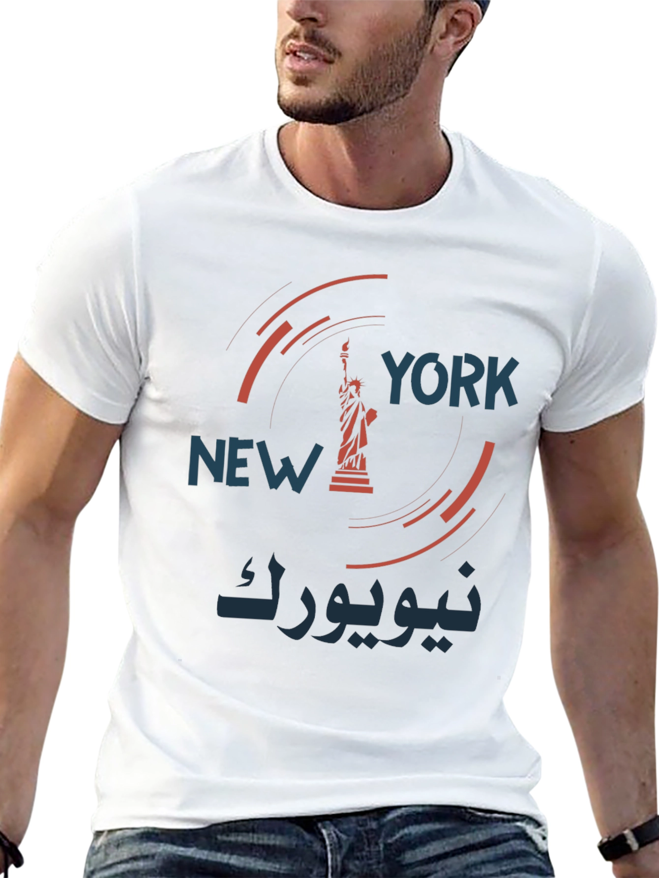 New York Statue of Liberty Graphic T-Shirt