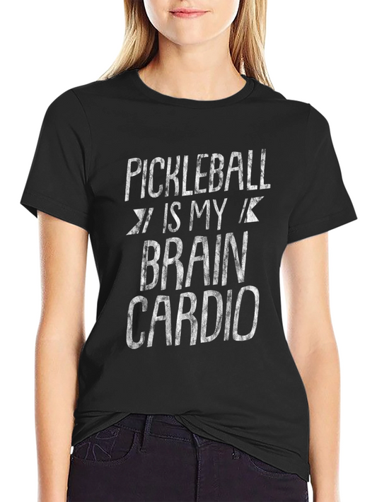 Pickleball Brain Cardio Graphic Tee - Sporty & Fun!