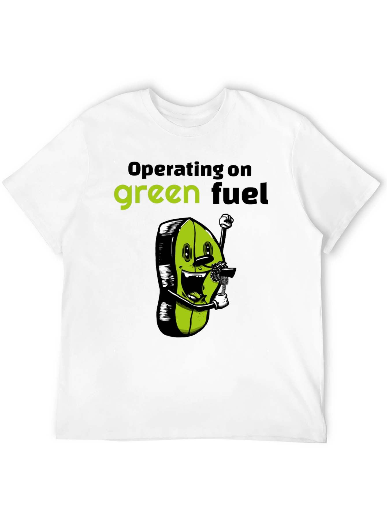 Green Fuel T-Shirt - Funny Vegan Tee