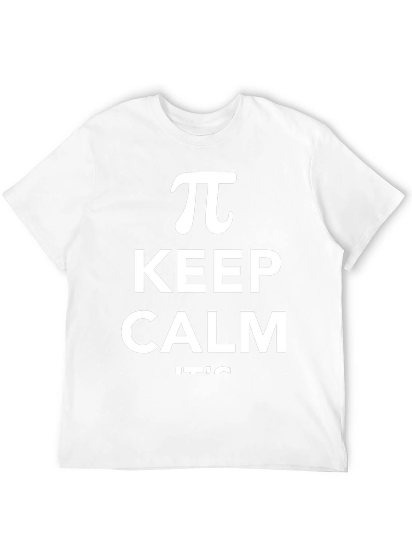 Keep Calm Its Pi T-Shirt - Mens Black Tee