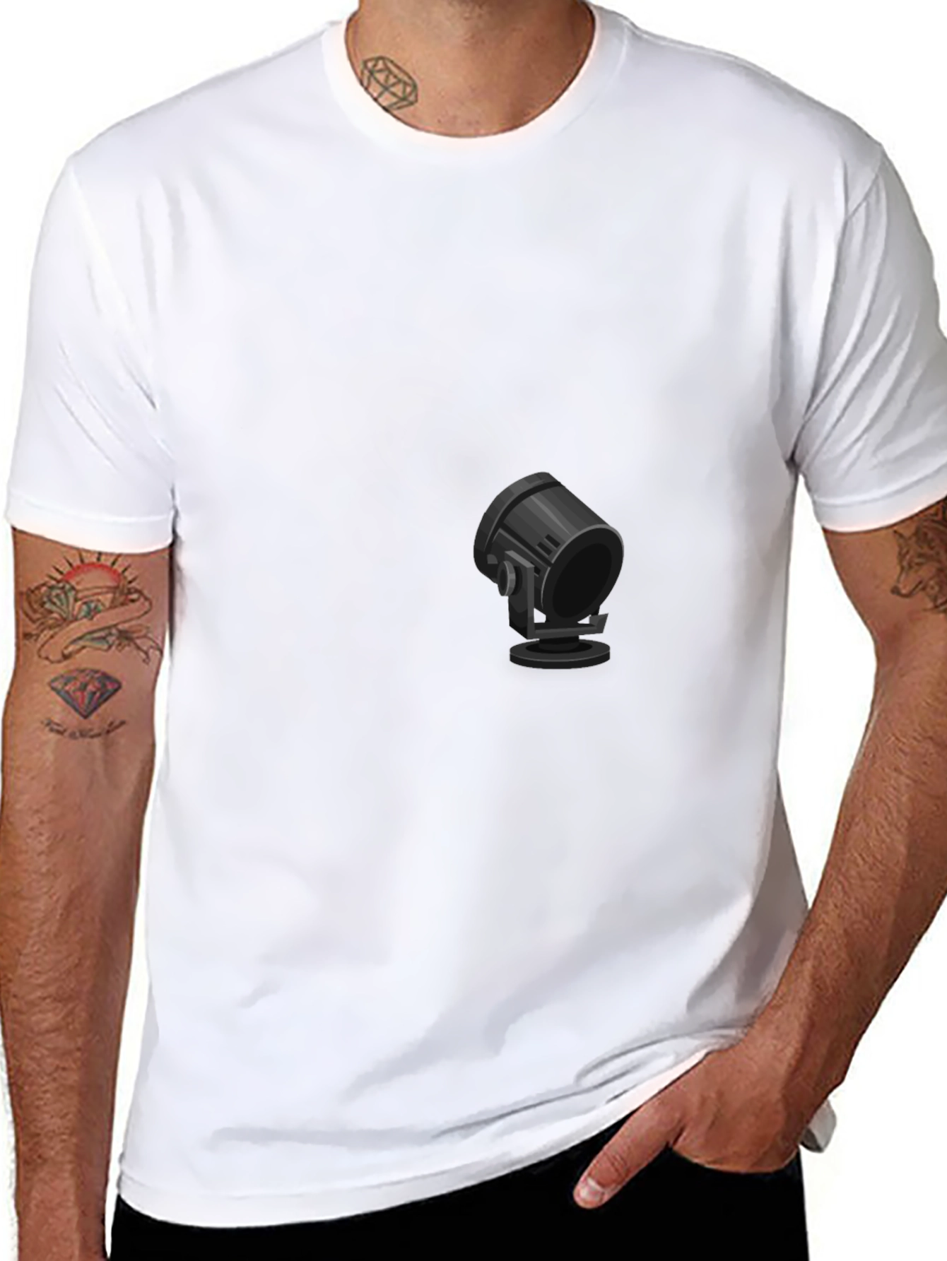 Spotlight Graphic Tee - Classic Black Comfort
