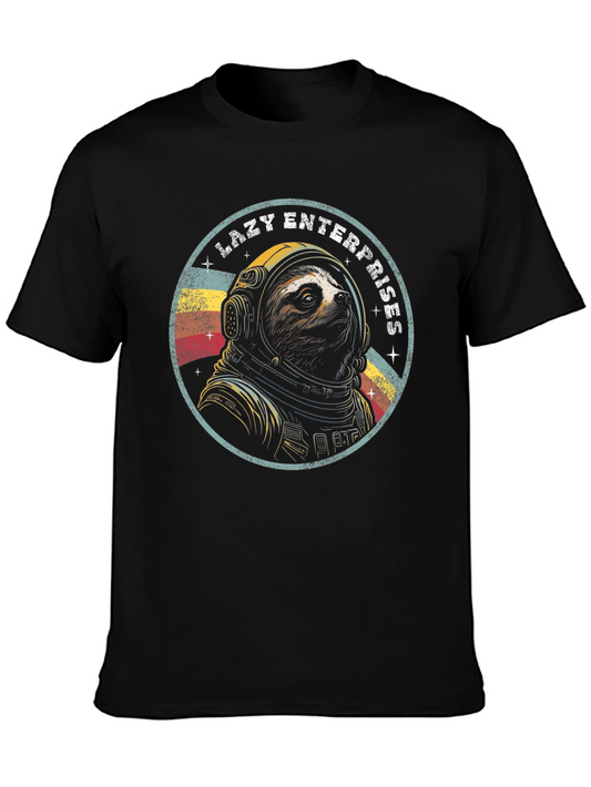 Lazy Enterprises Astronaut Sloth Graphic T-Shirt