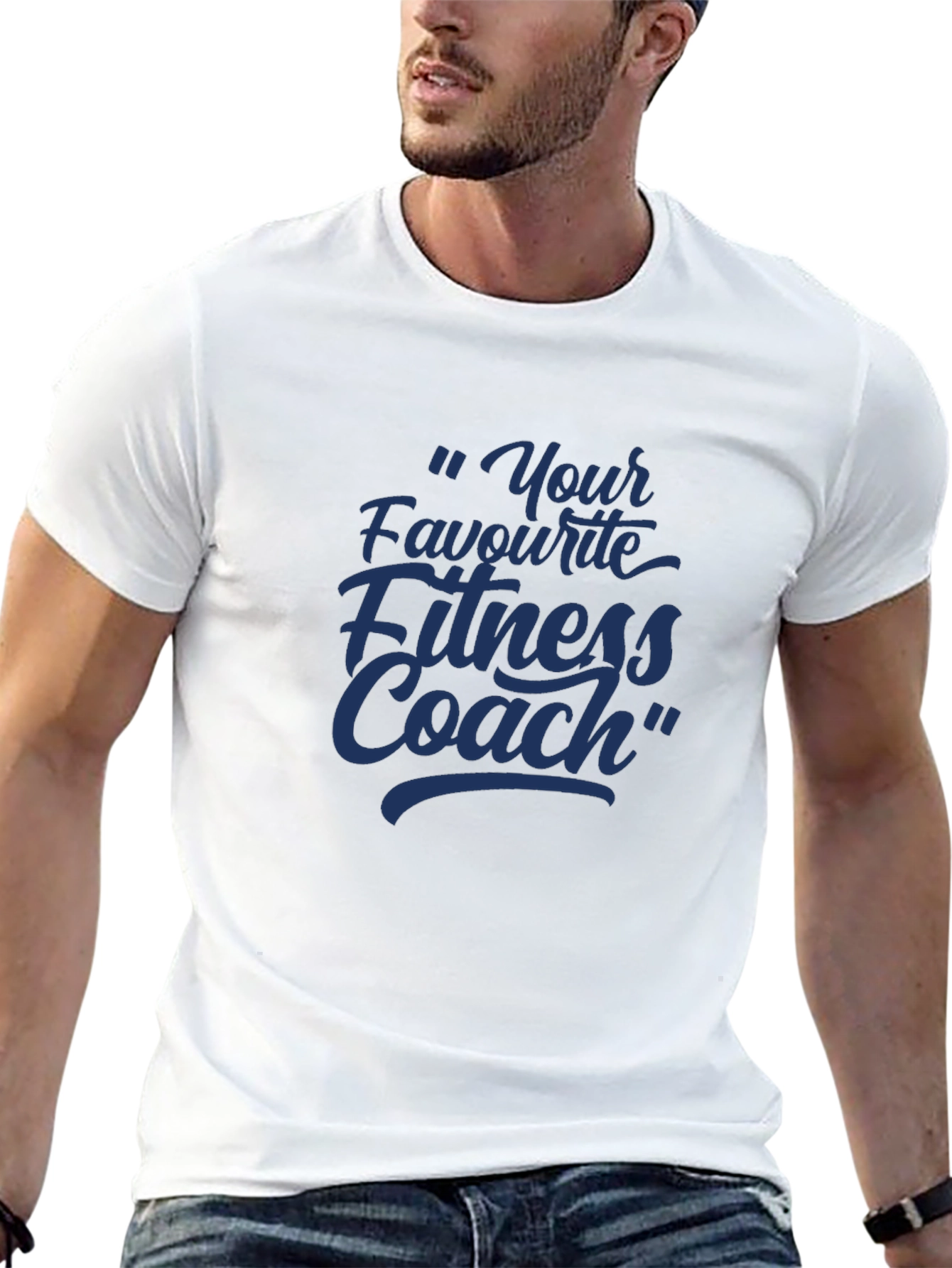 Your Favourite Fitness Coach Black T-Shirt