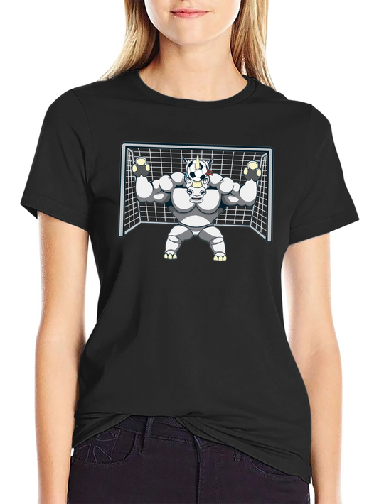Unicorn Goalie T-Shirt - Soccer Cartoon Tee