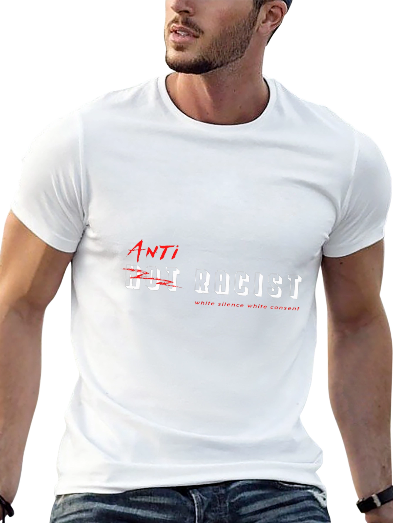 Anti-Racist Graphic T-Shirt - Black