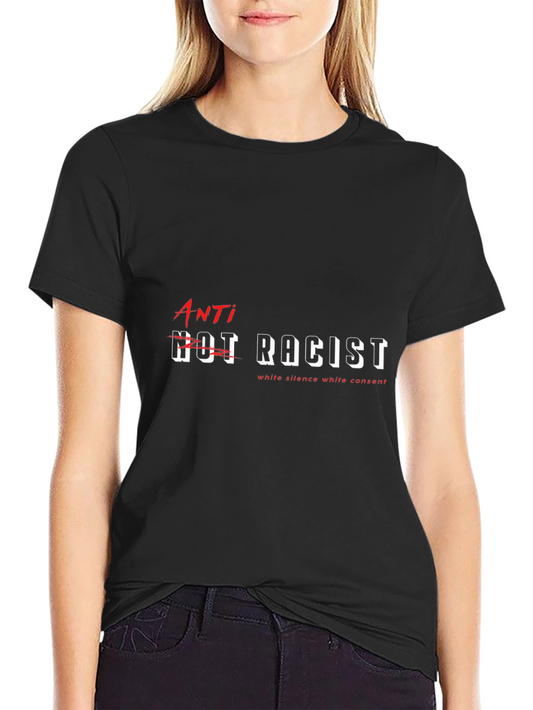 Anti-Racist Graphic T-Shirt - Black