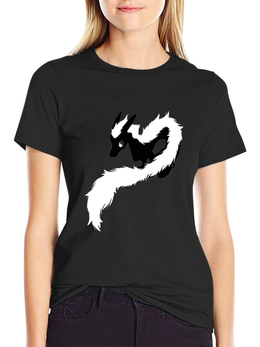 Skunk Graphic Tee - Black Cotton T-Shirt
