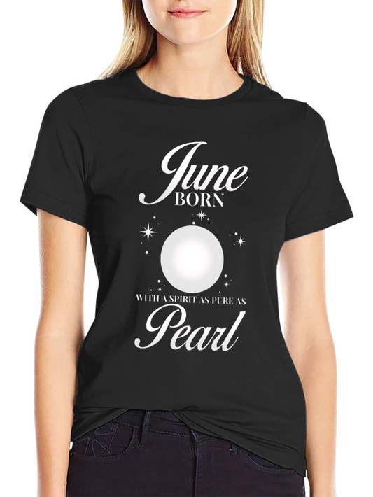 June Born Pearl Spirit Graphic T-Shirt
