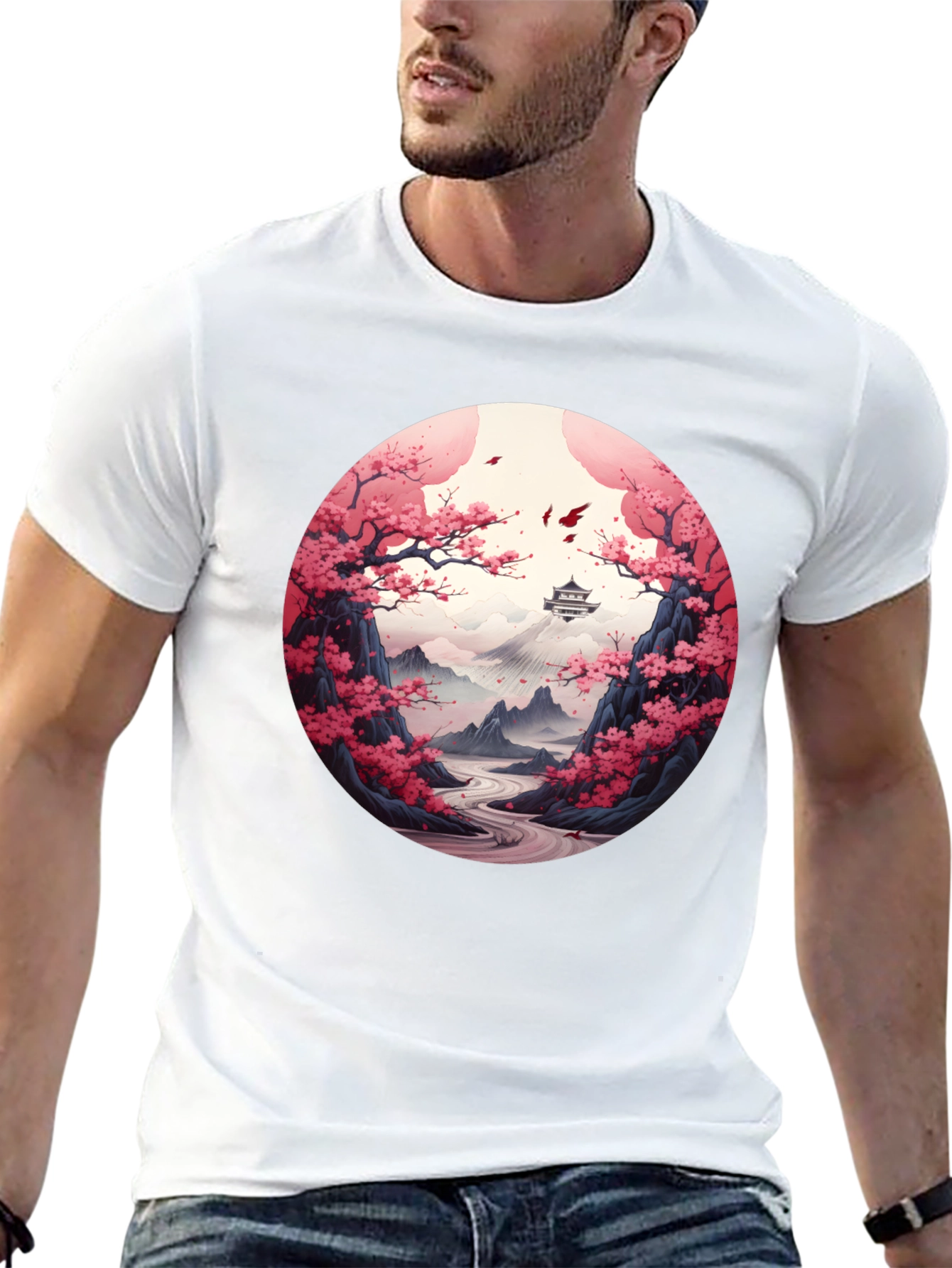 Cherry Blossom Mountain T-Shirt