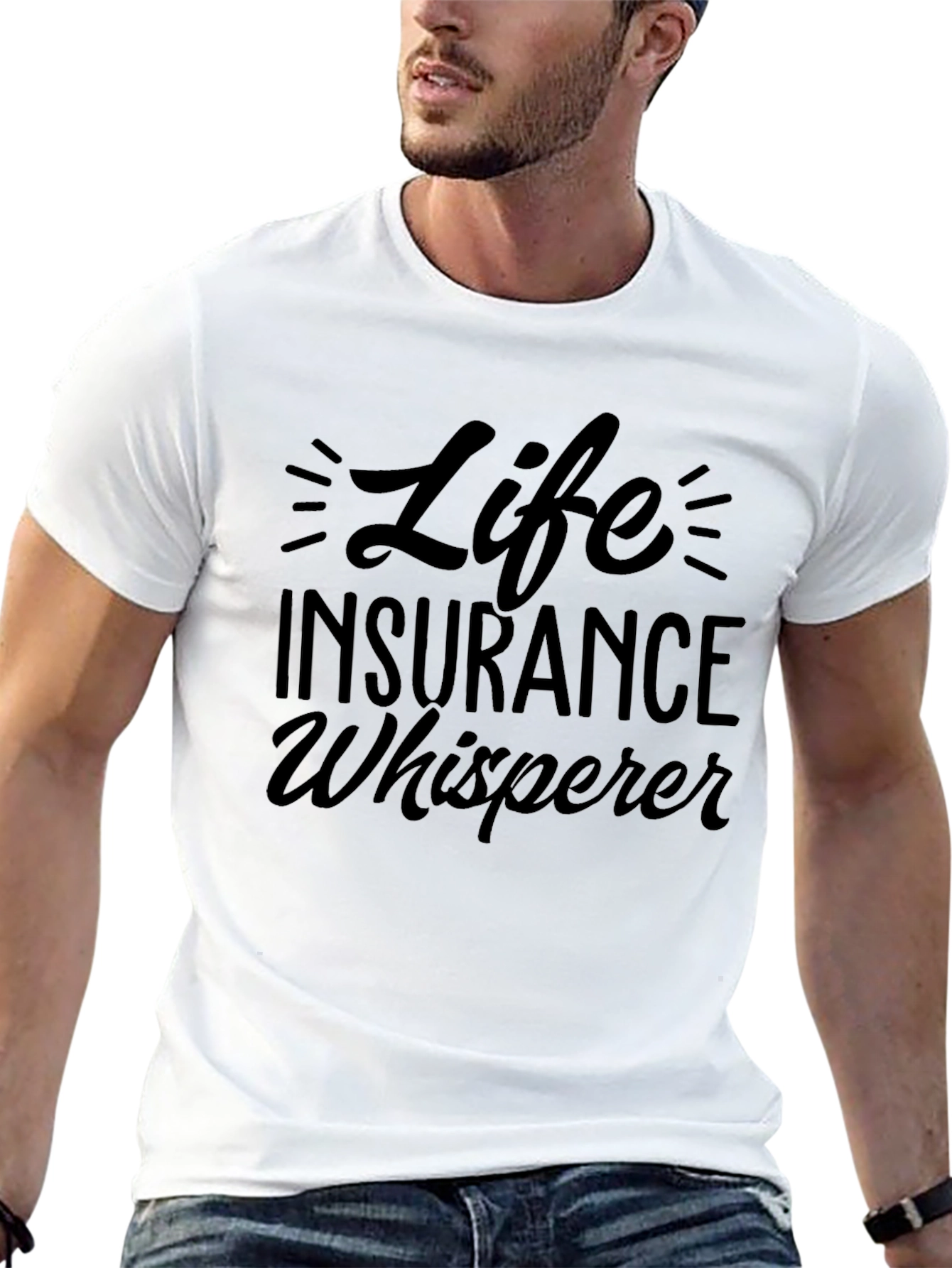 Life Insurance Whisperer - Mens Black Graphic Tee