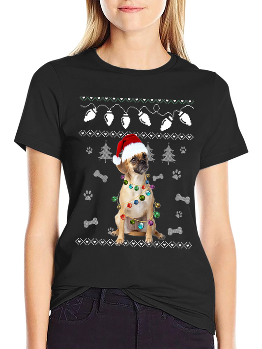 Festive Dog Christmas T-Shirt