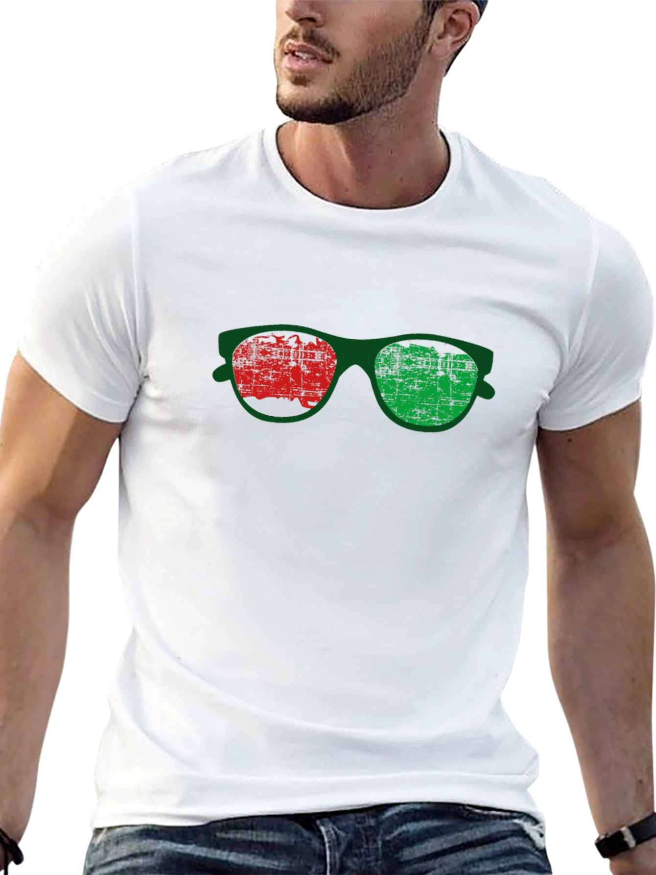Retro Anaglyph 3D Glasses Graphic Tee