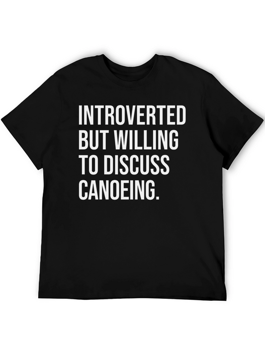 Introverted Canoeing T-Shirt - Funny Canoe Gift