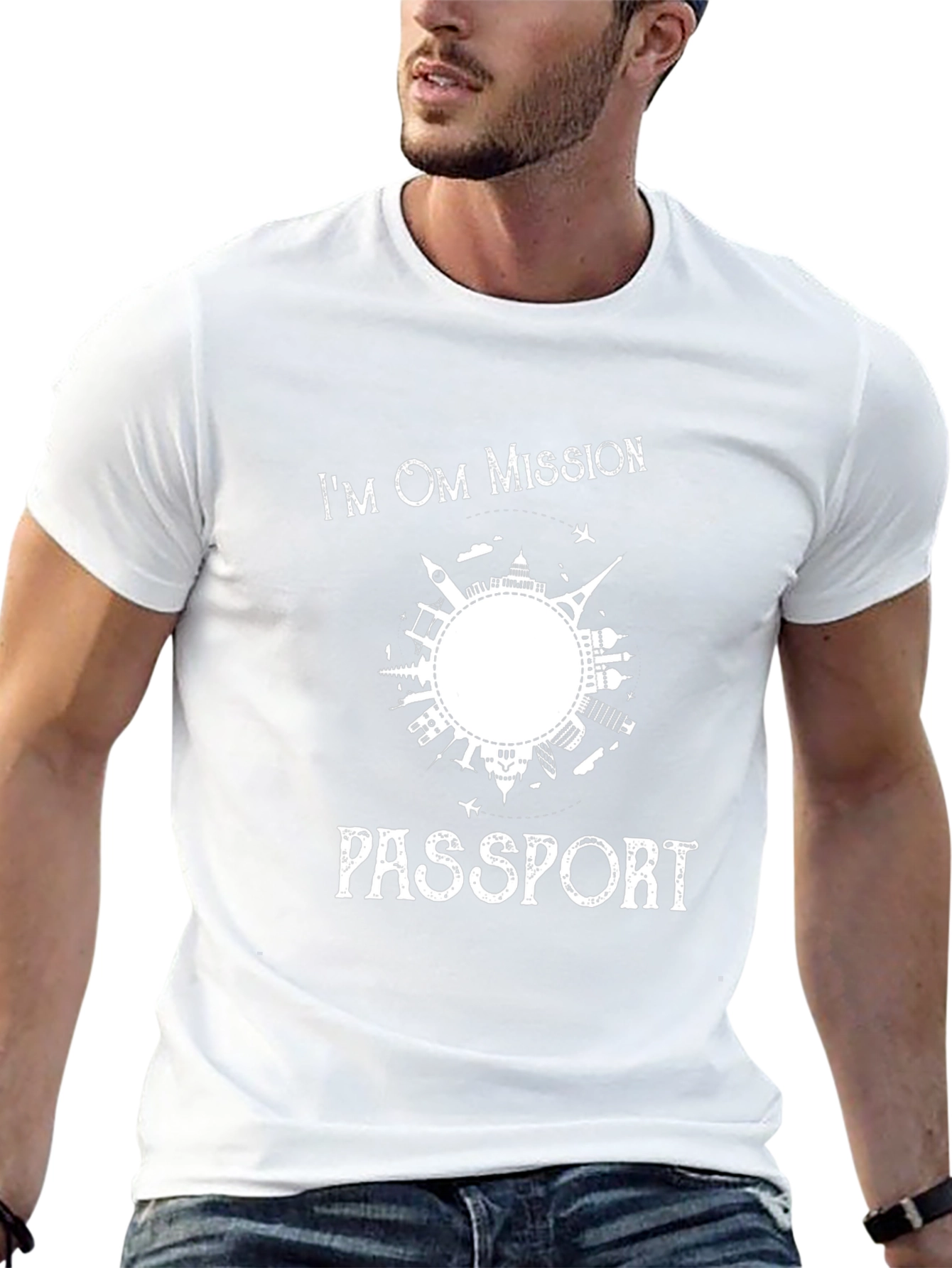 Im OM Mission Passport Graphic T-Shirt - Black