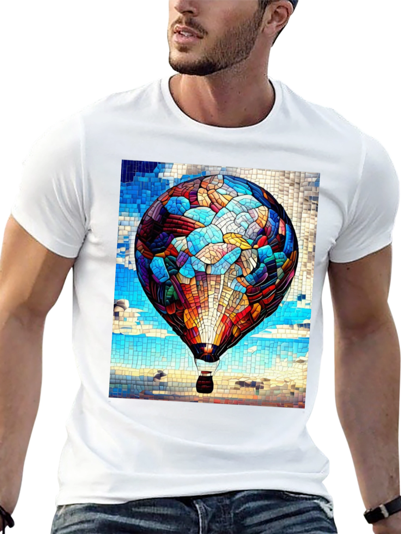 Mosaic Hot Air Balloon T-Shirt