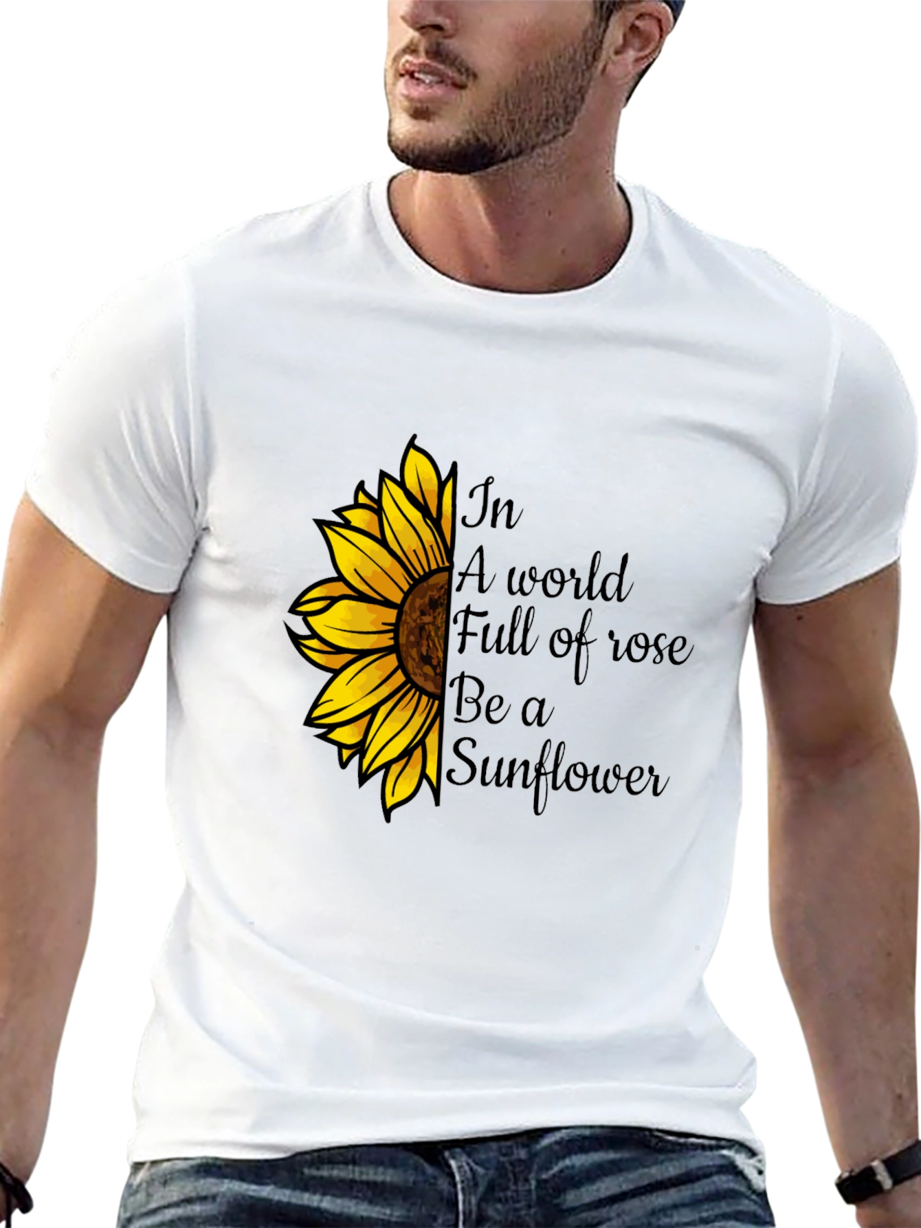 Sunflower Graphic Tee - Be a Sunflower T-Shirt