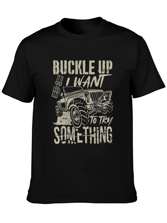 Buckle Up Jeep Adventure T-Shirt