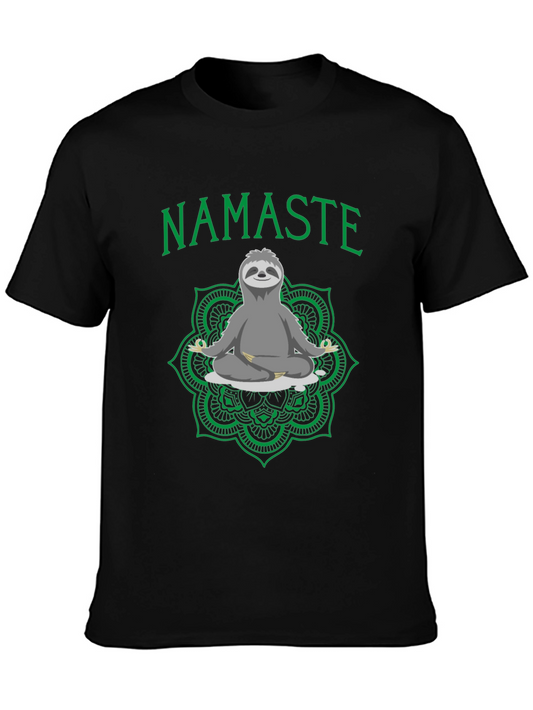 Namaste Sloth Graphic Tee - Relaxed Fit
