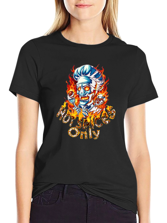 Hot Spices Only Skull Chef T-Shirt