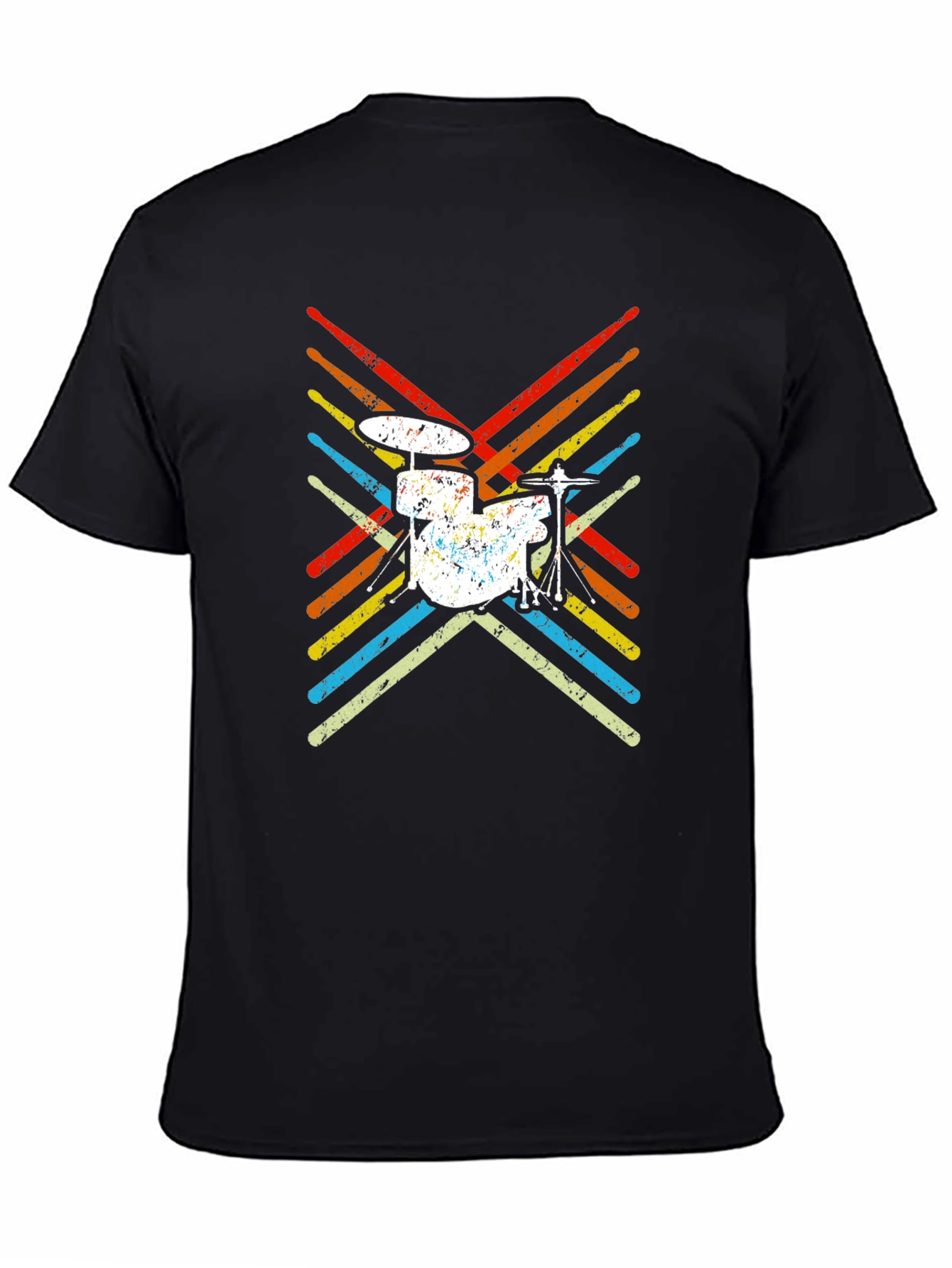 Retro Drum Set T-Shirt Music Lover Tee