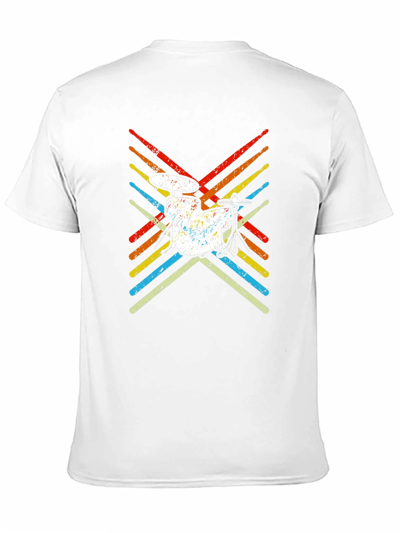Retro Drum Set T-Shirt Music Lover Tee
