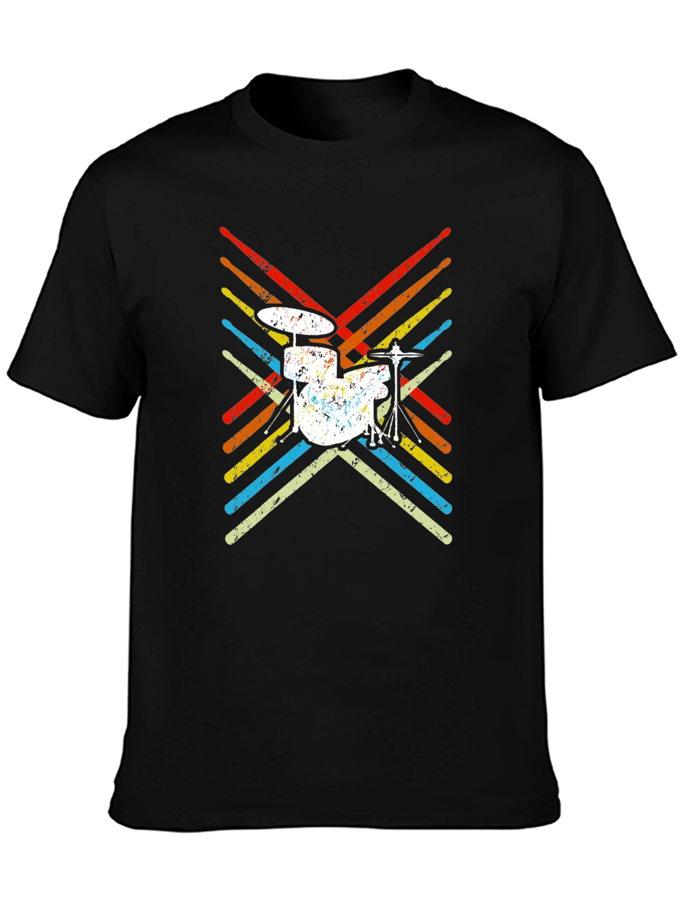 Retro Drum Set T-Shirt Music Lover Tee