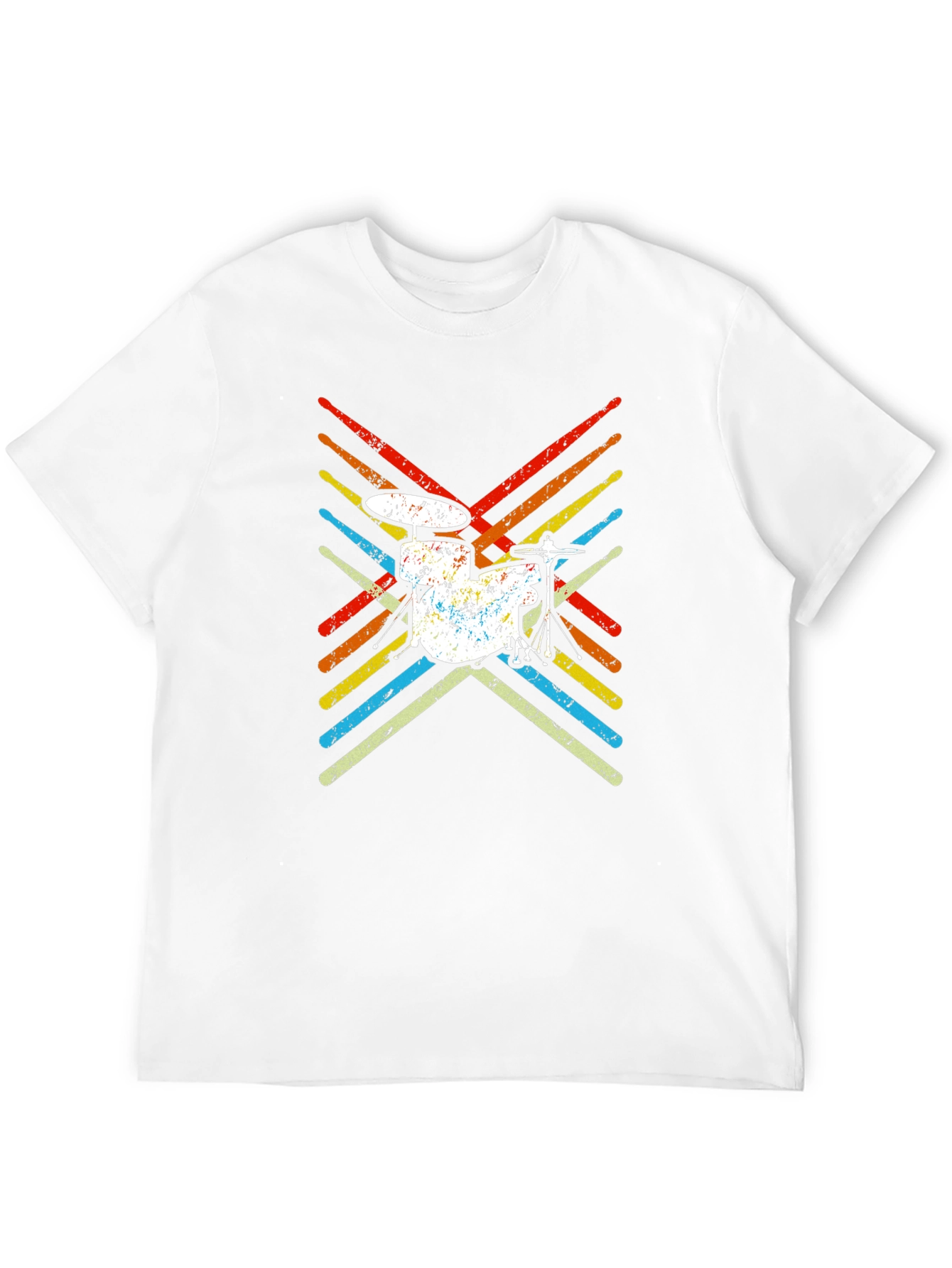 Retro Drum Set T-Shirt Music Lover Tee