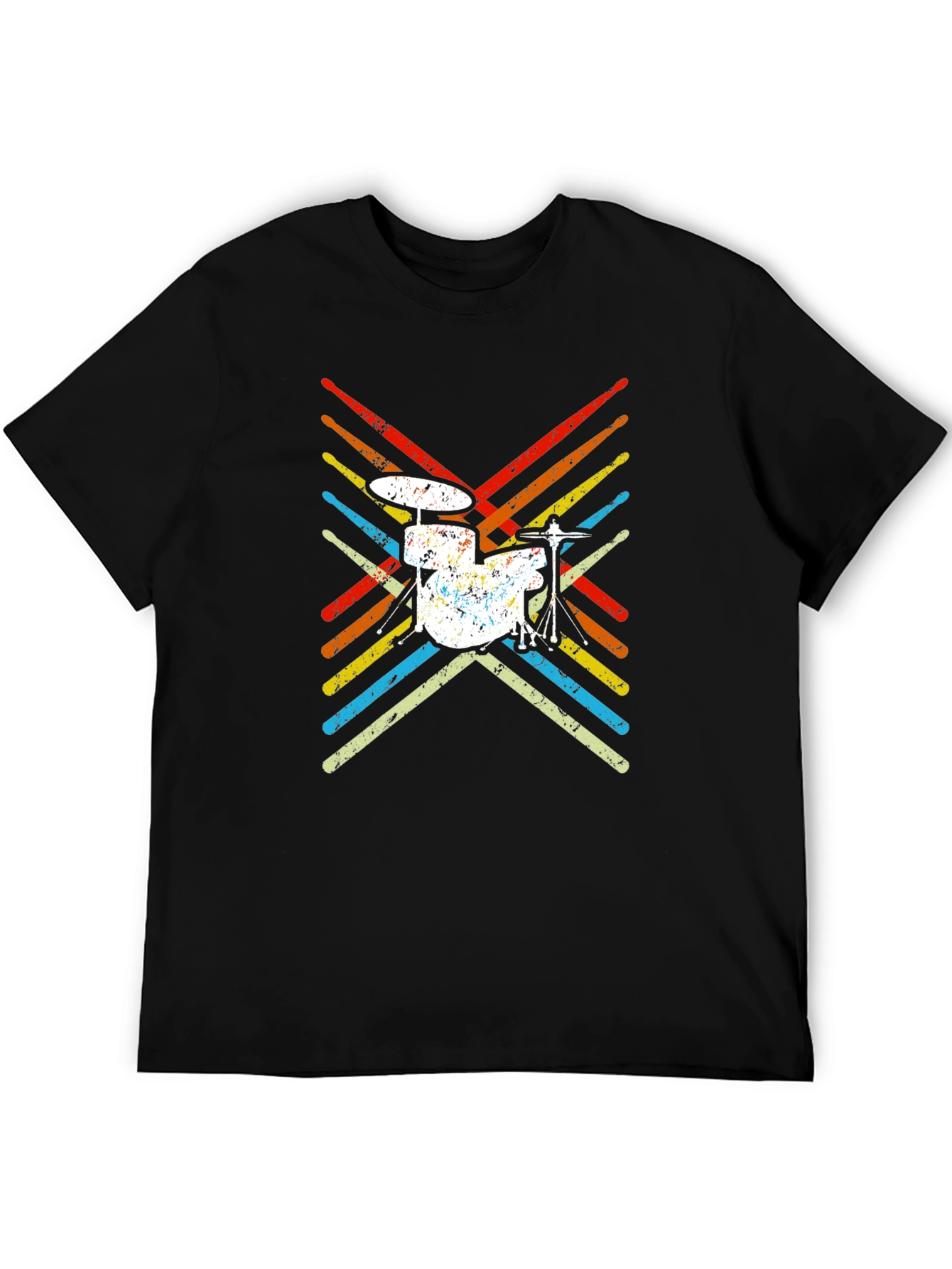 Retro Drum Set T-Shirt Music Lover Tee