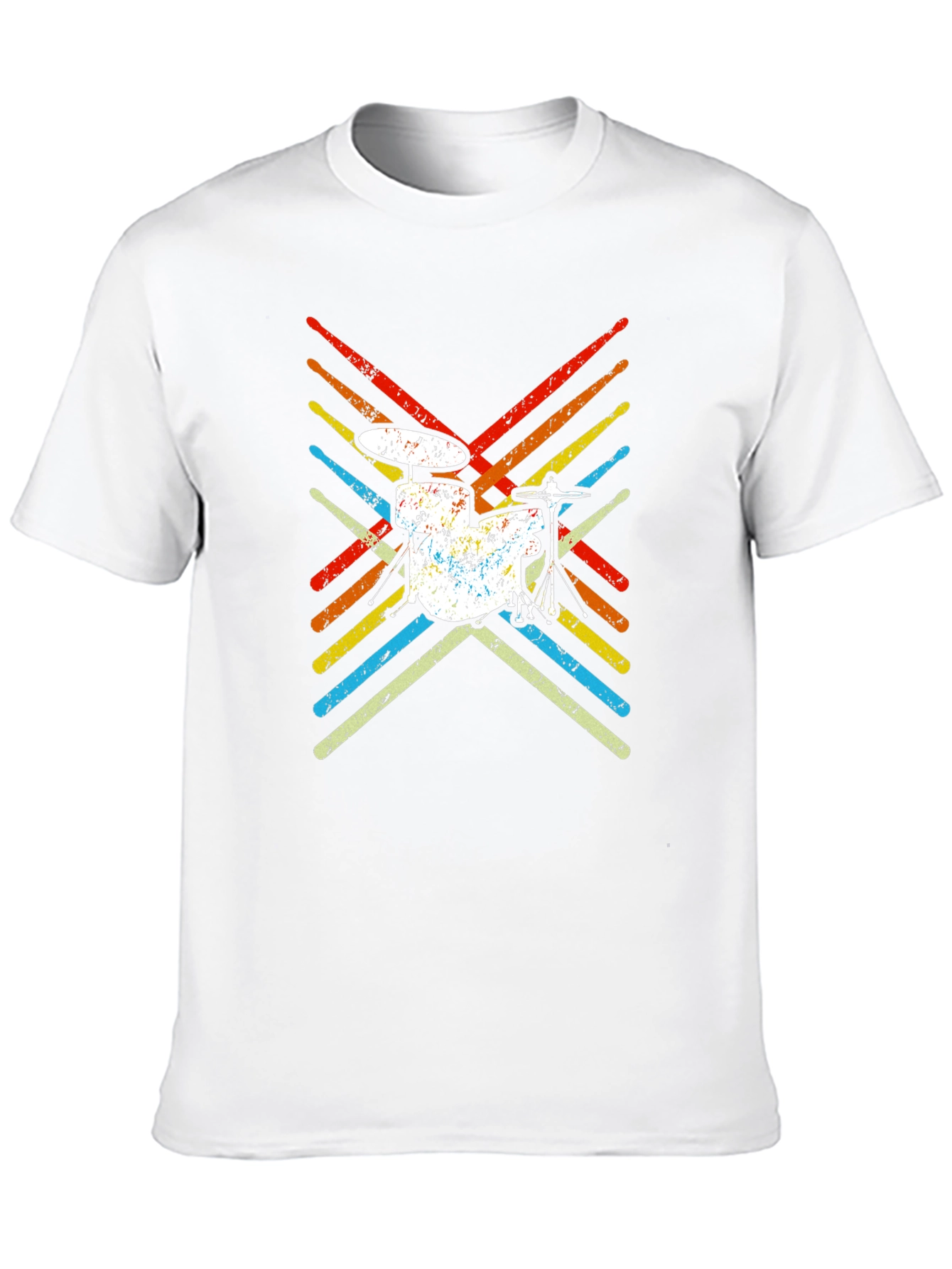 Retro Drum Set T-Shirt Music Lover Tee