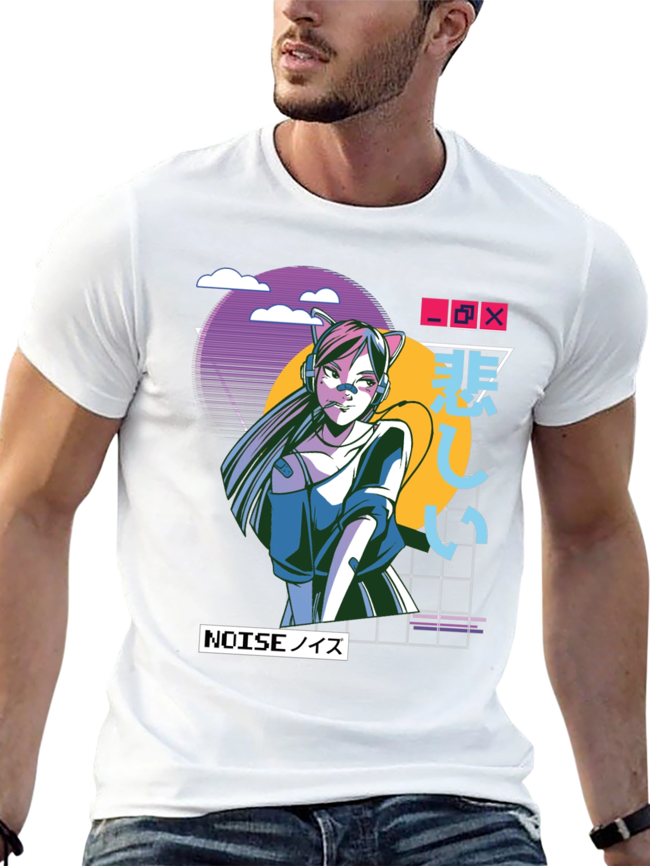 Anime Girl Graphic T-Shirt - Urban Style