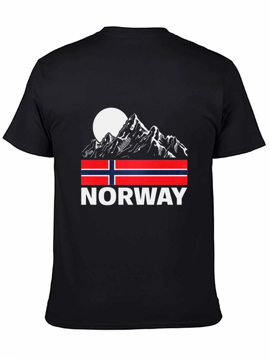 Norway Mountain Flag Graphic Tee