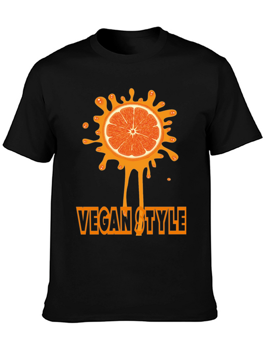 Vegan Style Orange Graphic Tee