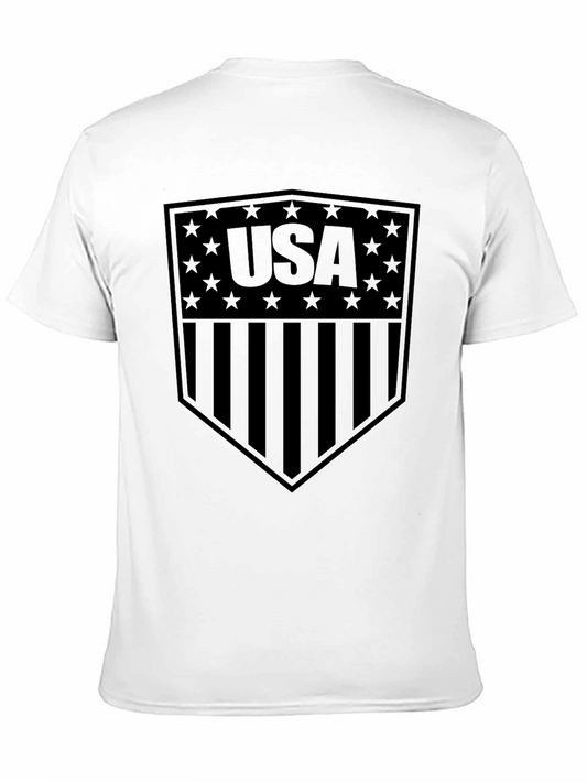 USA Shield Graphic T-Shirt - Patriotic American Pride
