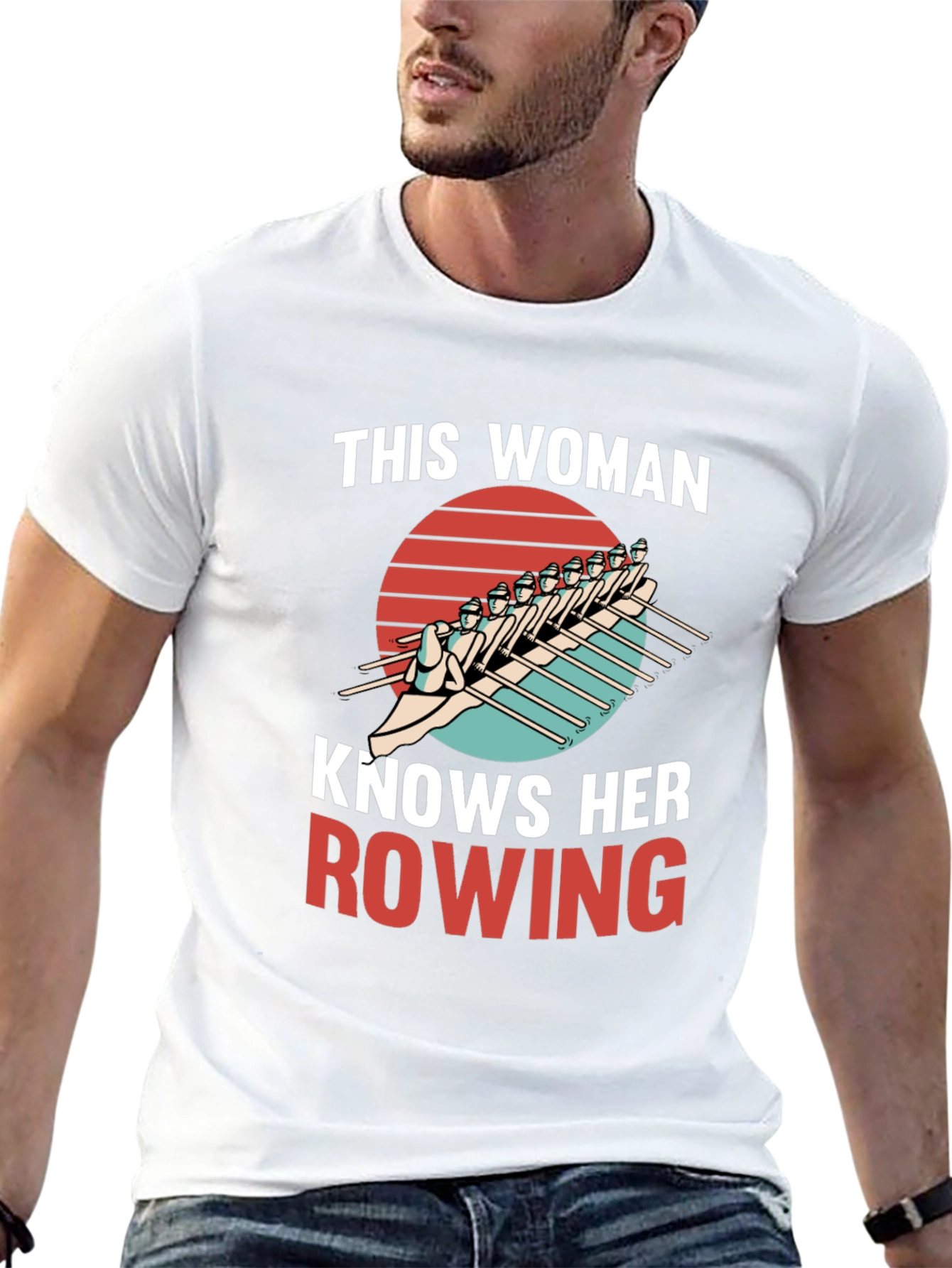 Rowing Enthusiast Tee: This Woman Knows Rowing