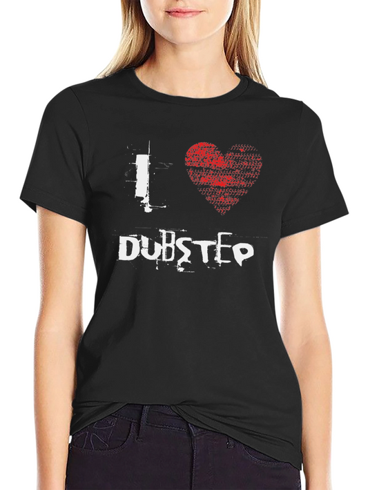 I Love Dubstep Black Graphic T-Shirt
