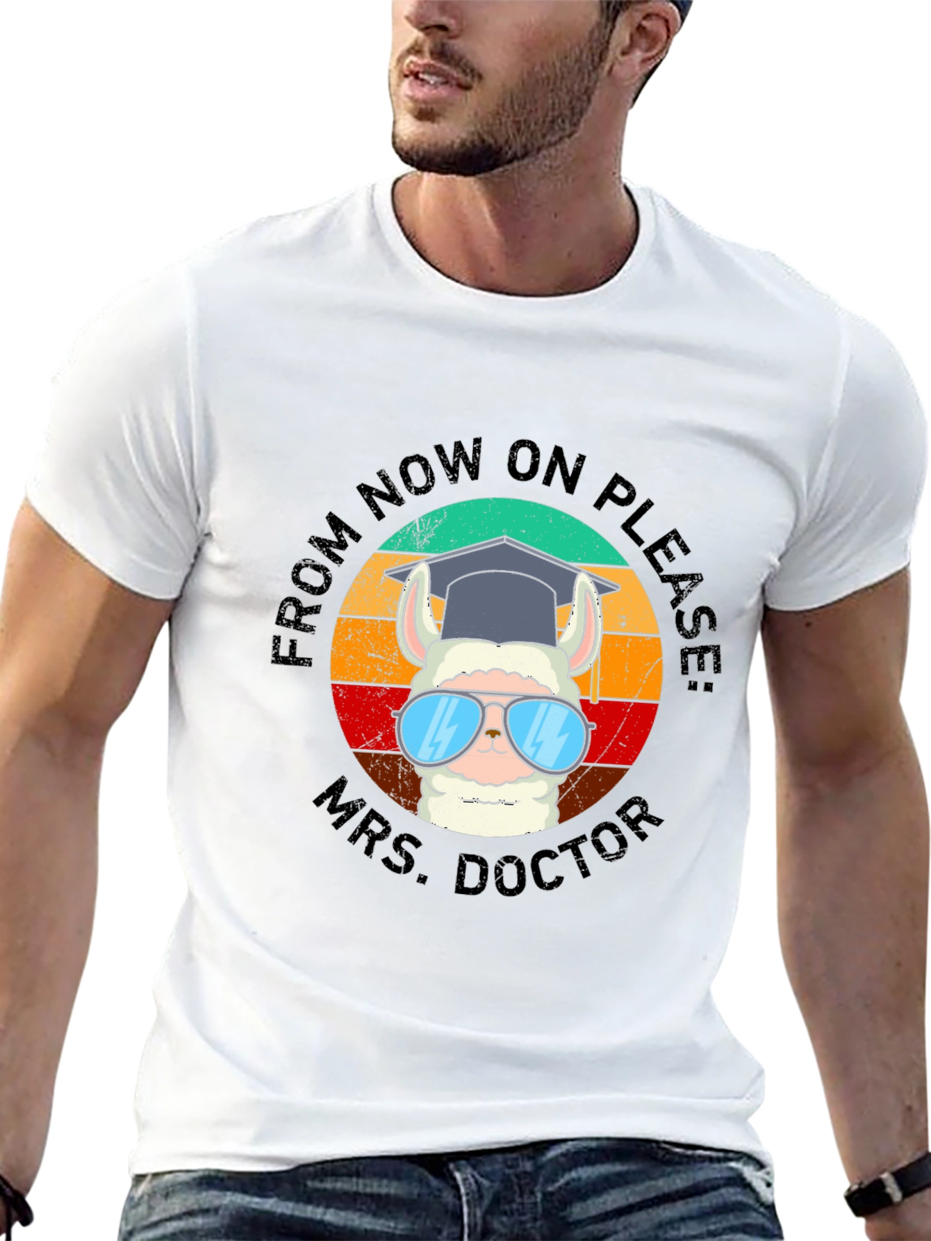 Mrs. Doctor Llama Graphic Tee