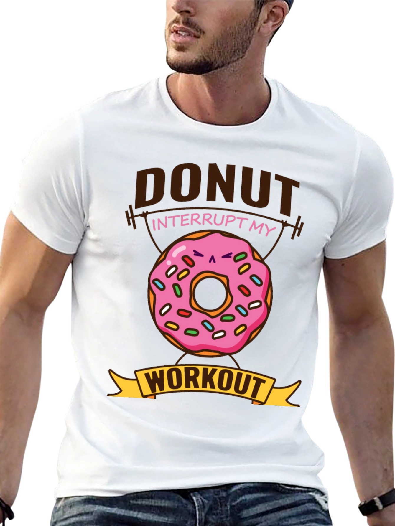 Donut Interrupt My Workout Funny T-Shirt