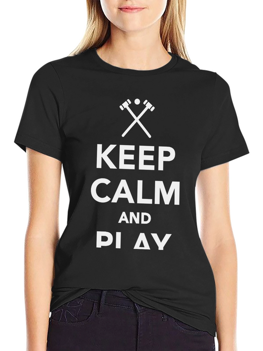 Keep Calm and Play T-Shirt - Funny Geek Pi Symbol Tee